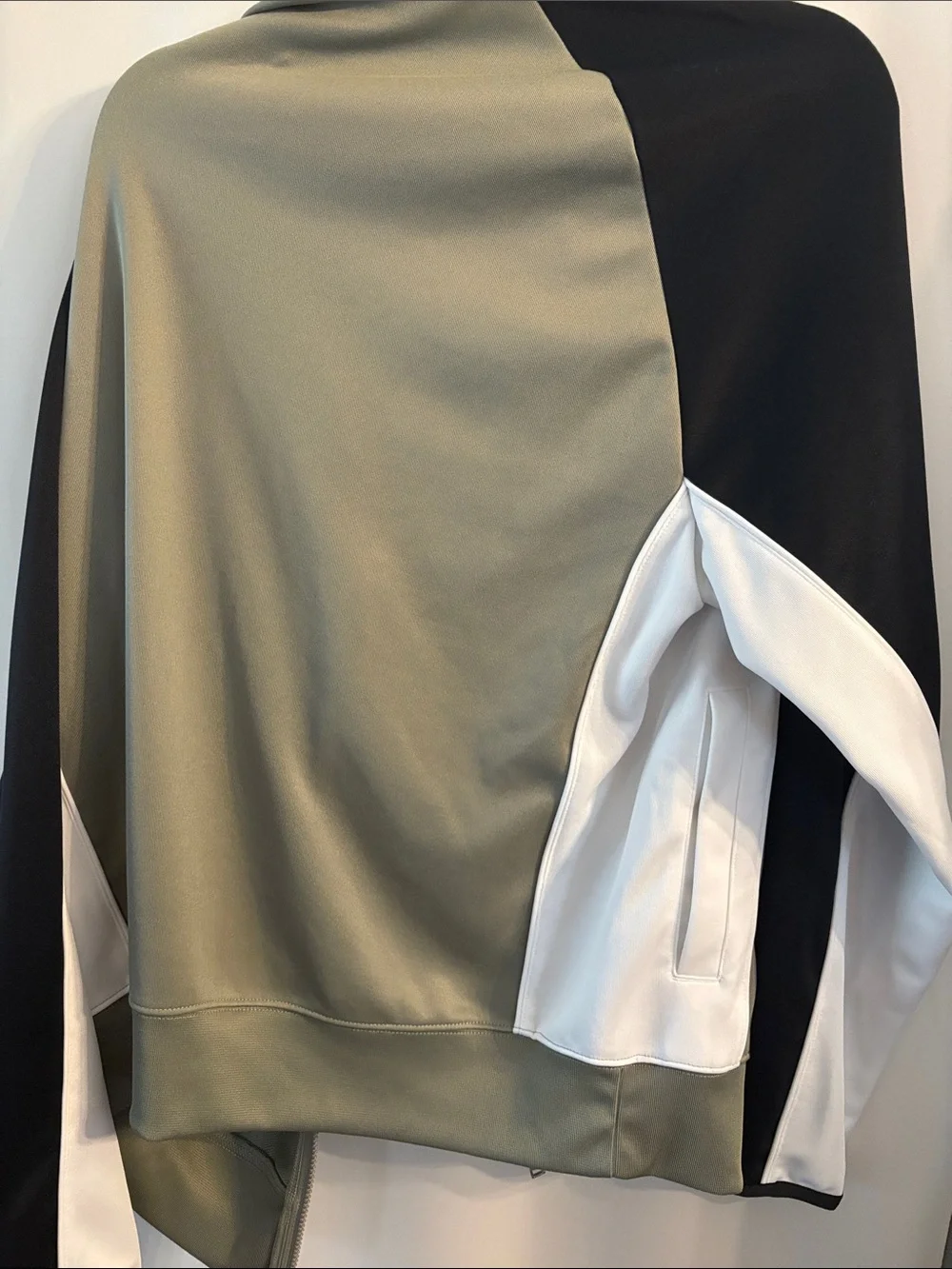 Nike Olive Green, Black and White Air Track Jacket